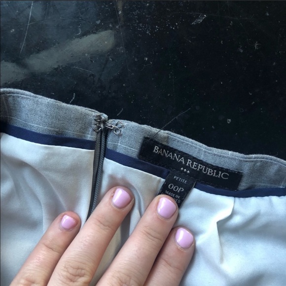 Banana Republic Aline Tailored Suit Skirt 00P - Picture 4 of 7